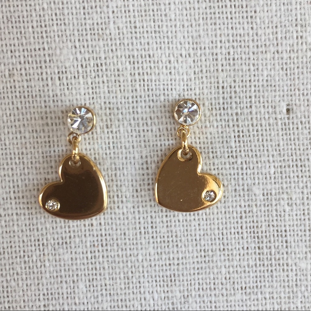 Beautiful Heart Crystal Earrings
